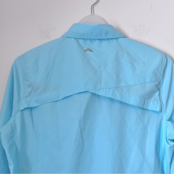 SIMMS Women's Fishing Isle Long Sleeve Shirt in Sea Breeze Outdoors Active NEW - Picture 8 of 16